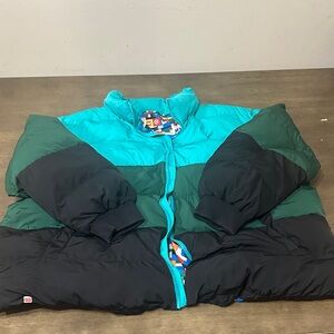 Lego by Target Colorful Puffer Jacket/ vest Zipper on sleeves to convert